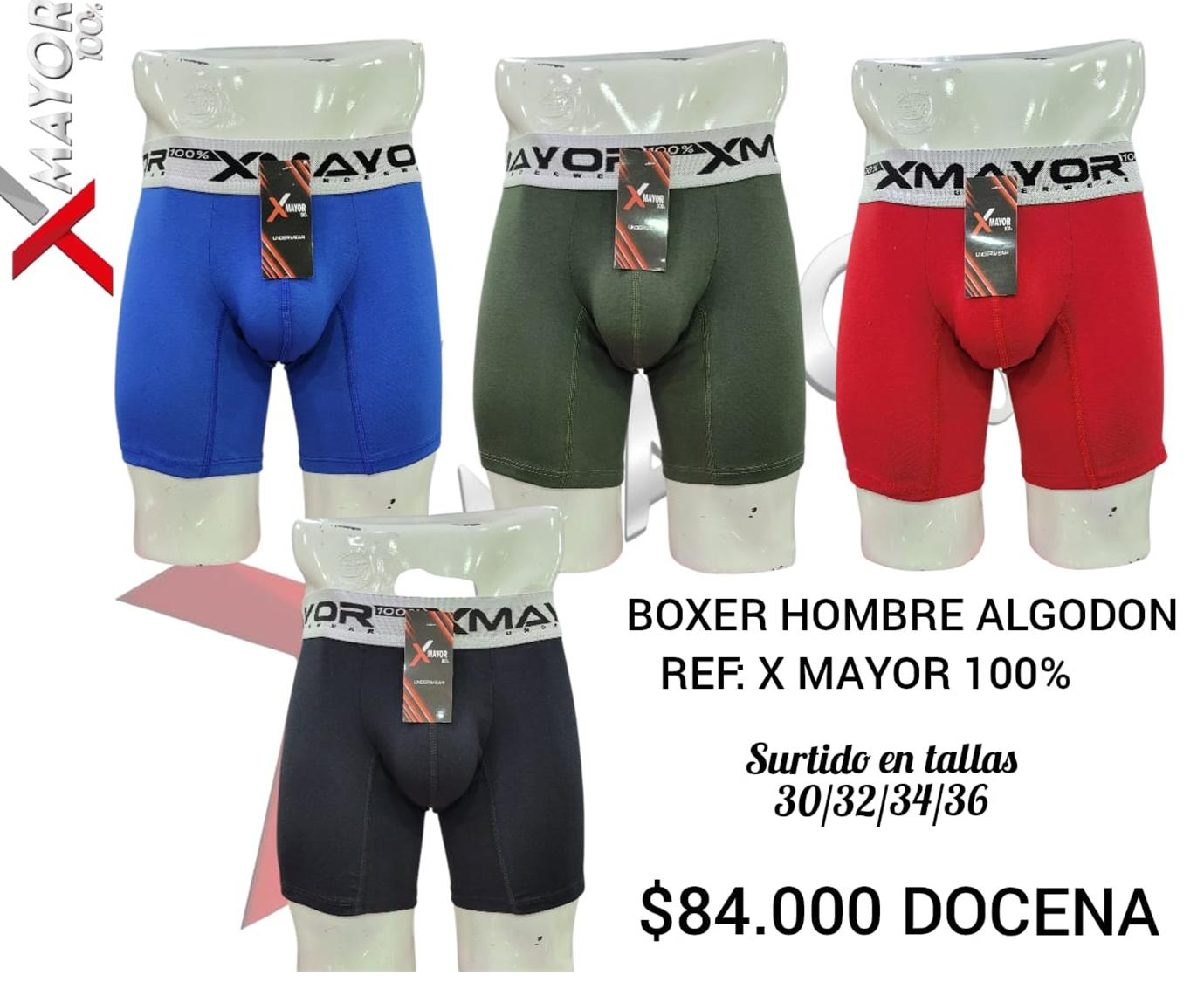 Boxer Algodon Surtido X MAYOR 100%