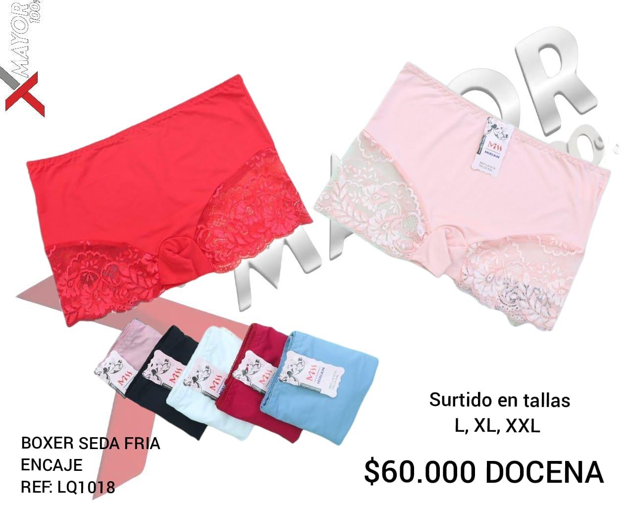 Boxer Seda Fria Encaje MSS