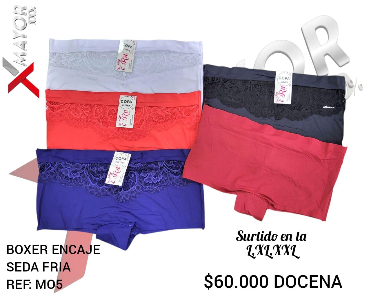 Borxer Encaje Seda Fria Talla Grande