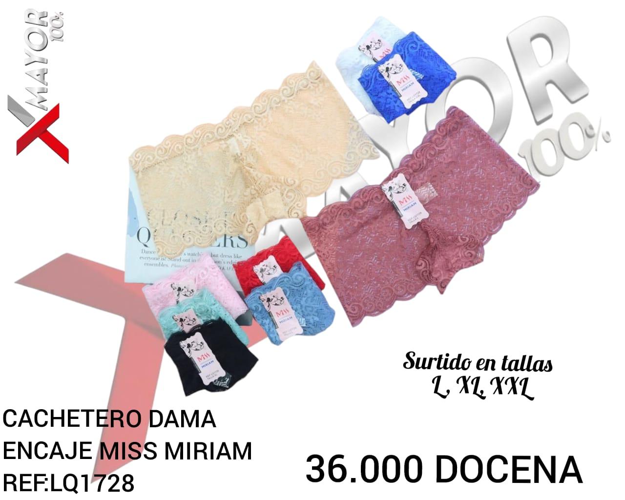 Cachetero Encaje Talla Grande MISS