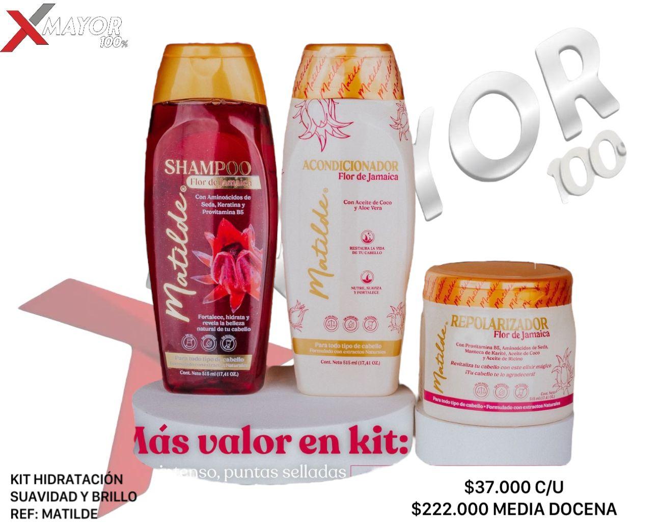 Kit Hidratacion Suavidad y Brillo MATILDE