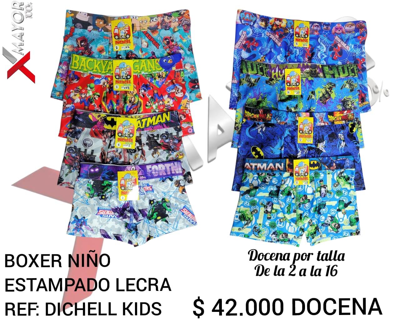 Boxer Estampado Licra DICELL KIDS