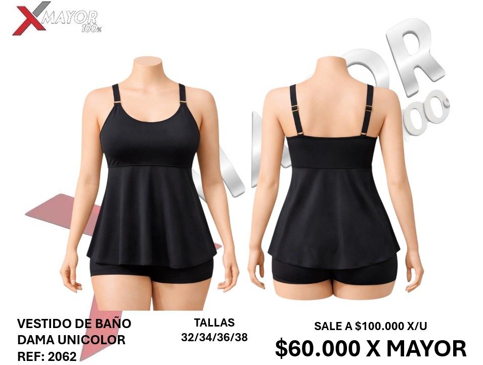 VESTIDO DE BAÑO 2 PIEZAS REF: 2062