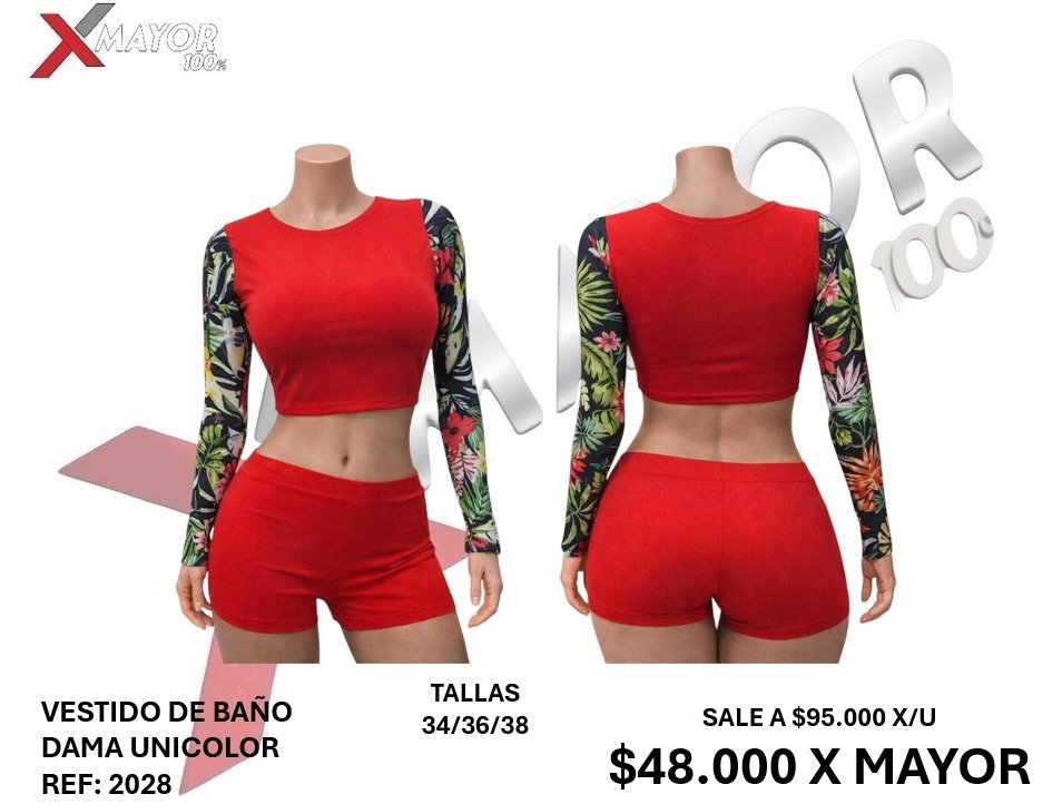 VESTIDO DE BAÑO 2 PIEZAS REF: 2028