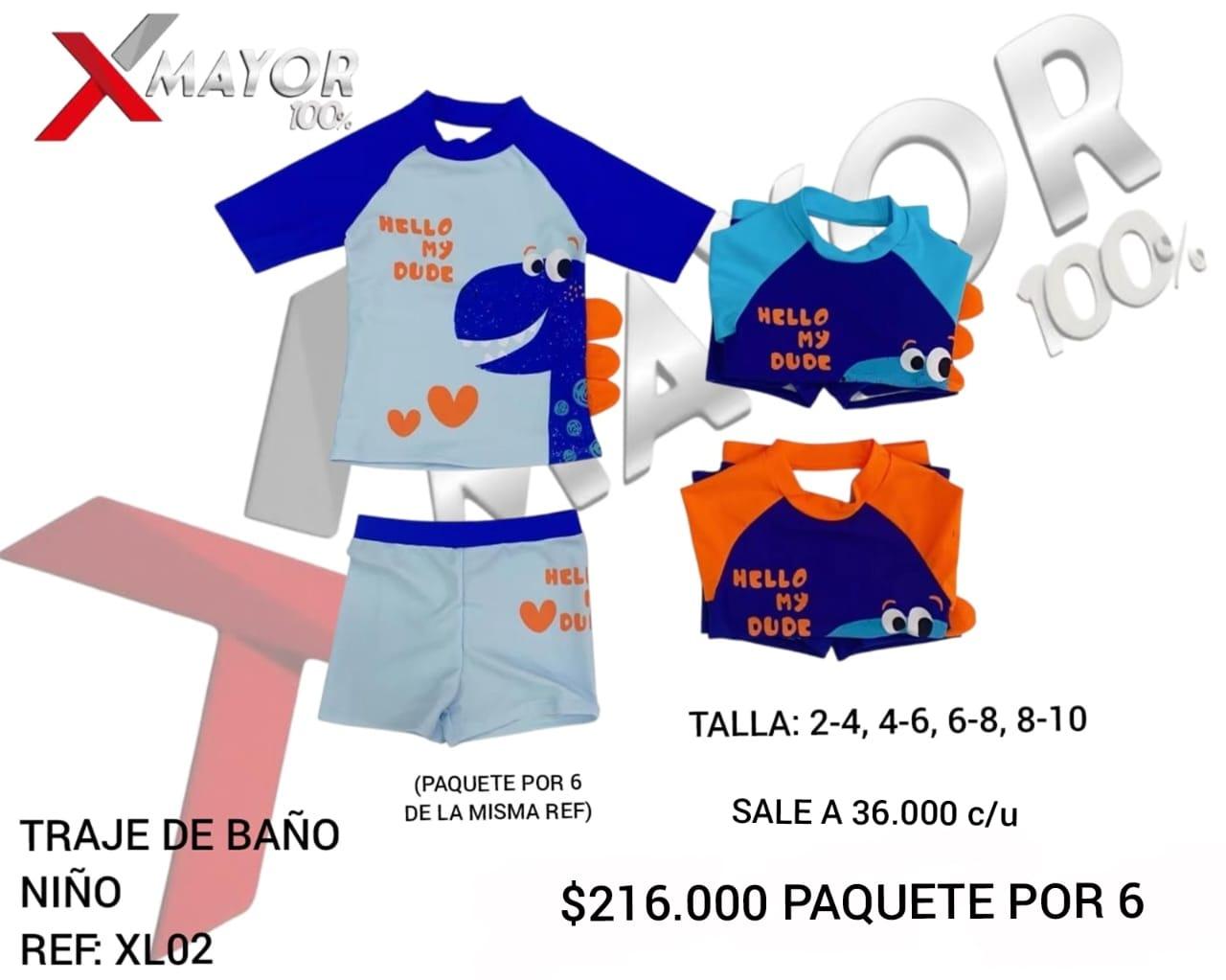 Vestido De Baño Paquete X 6 Ref XL02