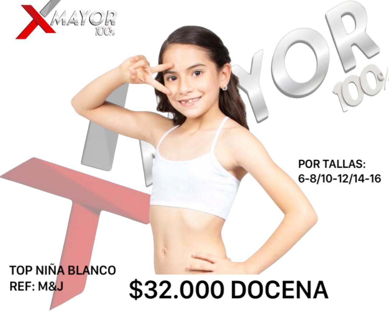 Top Niña Blanco MYJ