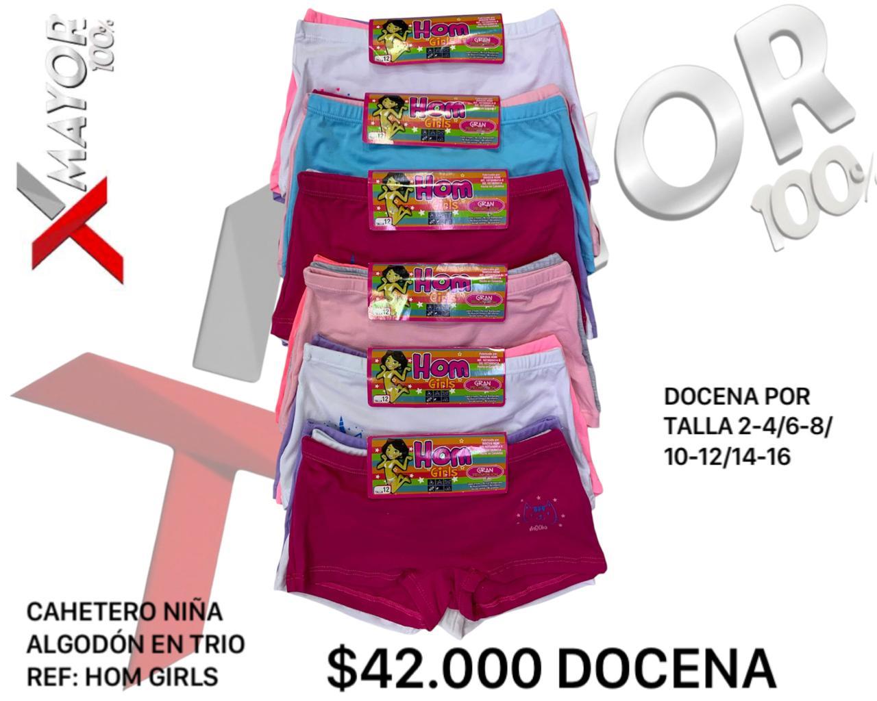 Cachetero Algodon X3 HOM GIRLS