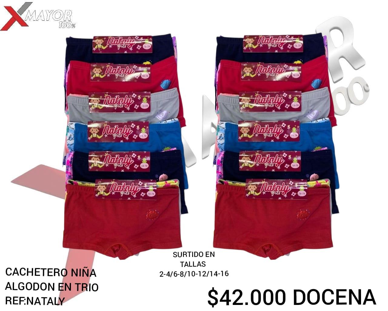 Cachetero Algodon X3 NATALY