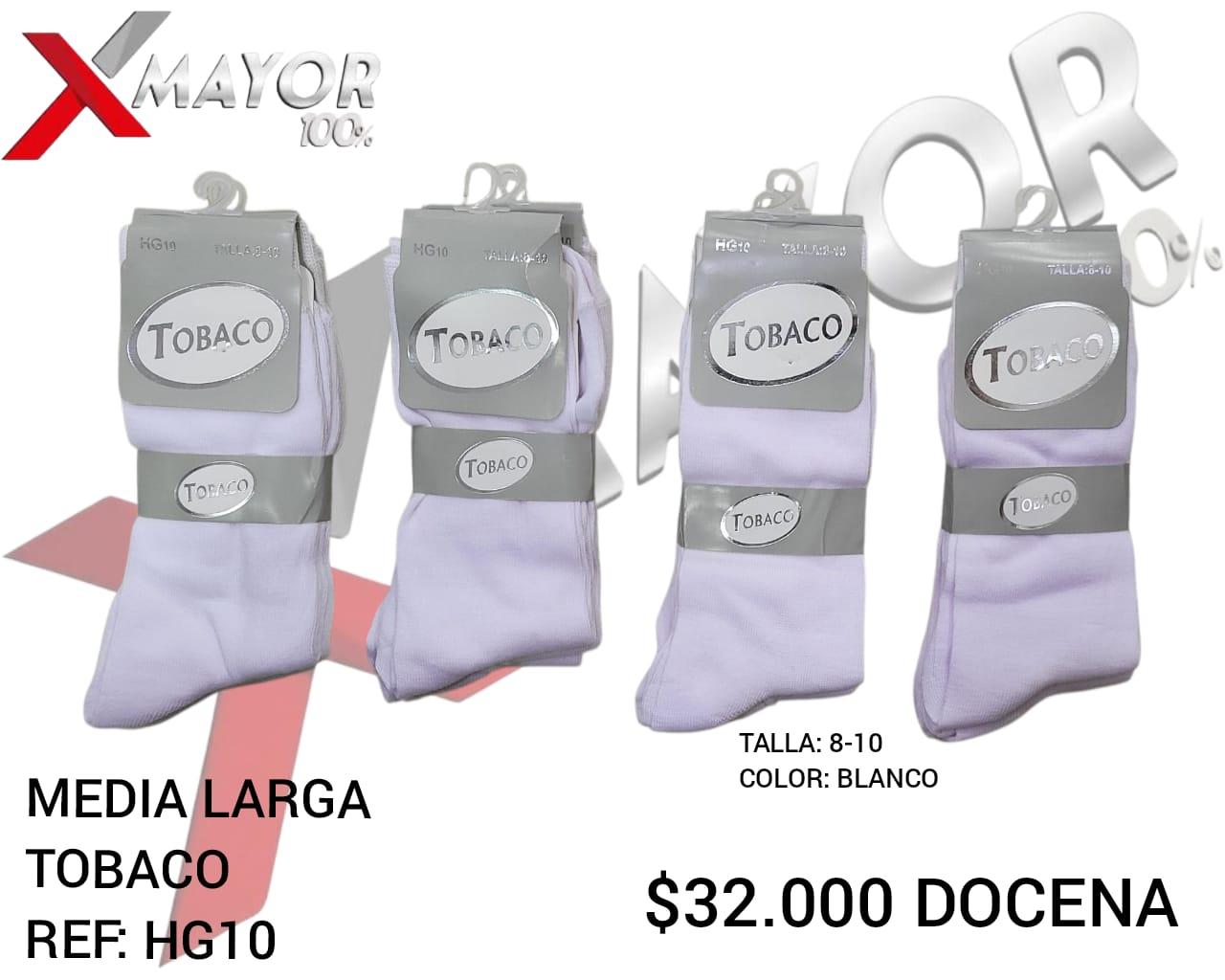 Media Larga Blanca Talla 8-10 TOBACO