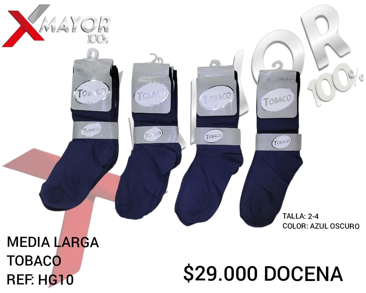 Media Larga Azul Oscuro Talla 2-4 TOBACO