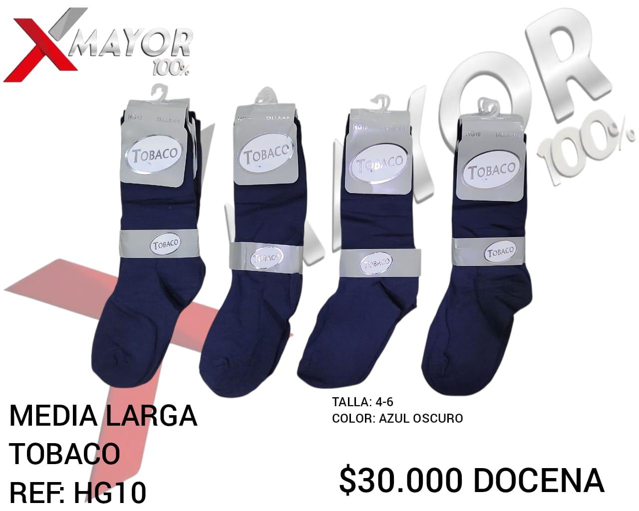 Media Larga Azul Oscuro Talla 4-6 TOBACO