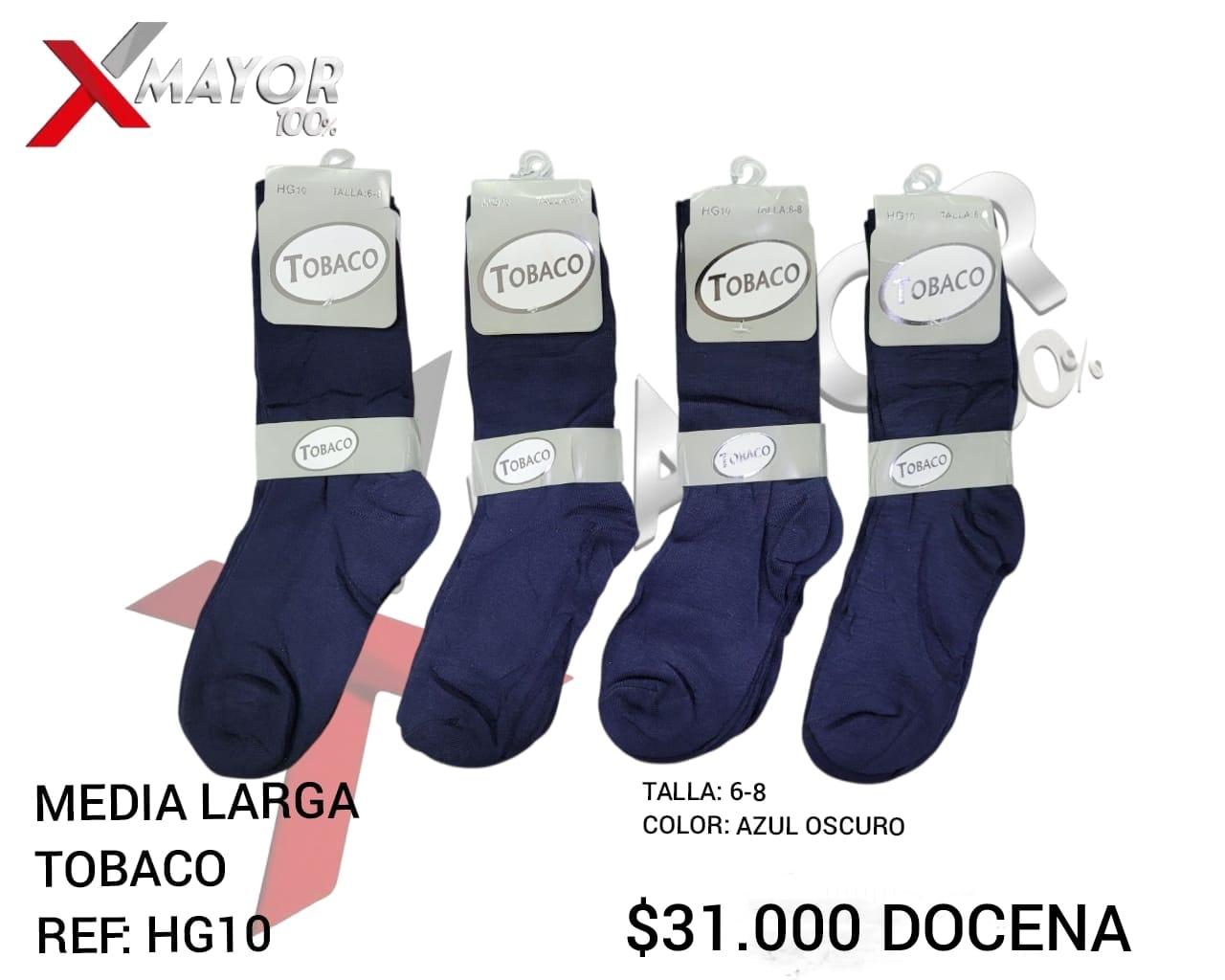 Media Larga Azul Oscuro Talla6-8 TOBACO