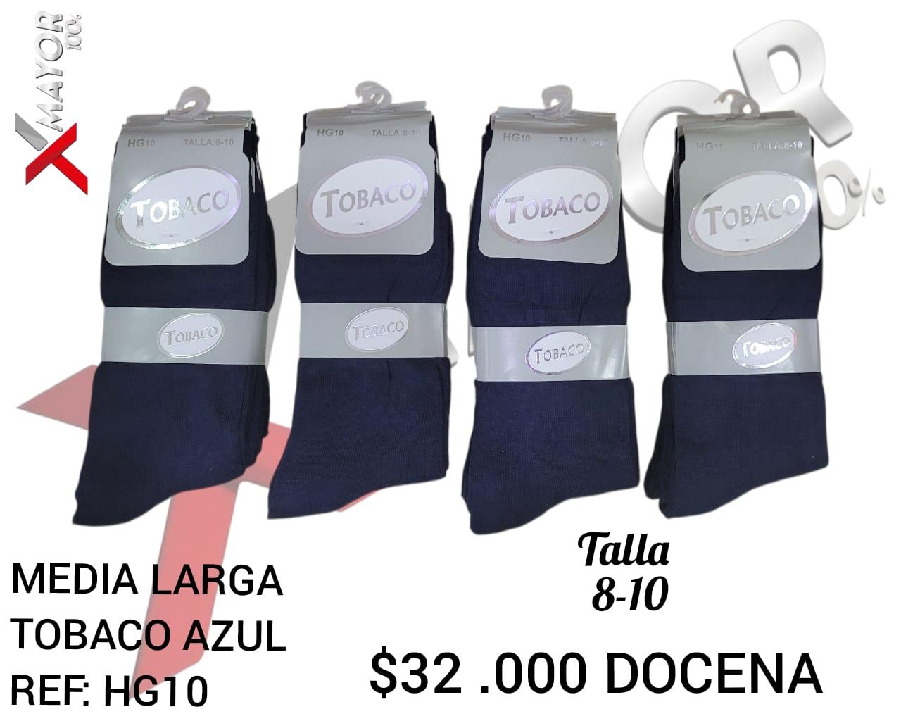 Media Larga Azul Oscuro Talla 8-10 TOBACO