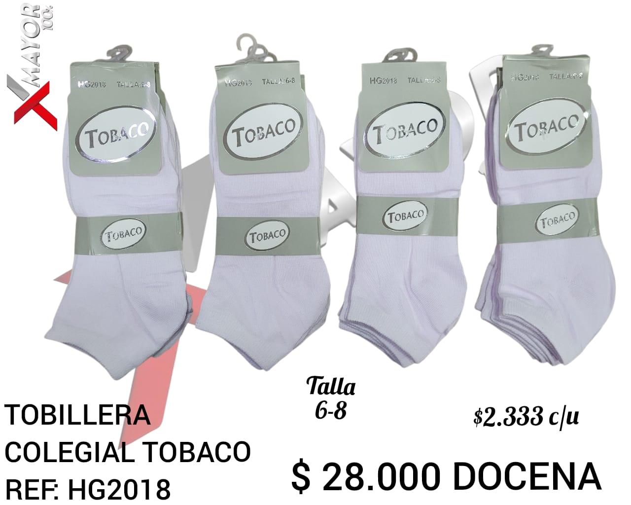 Media Tobillera Talla 6-8 TOBACO