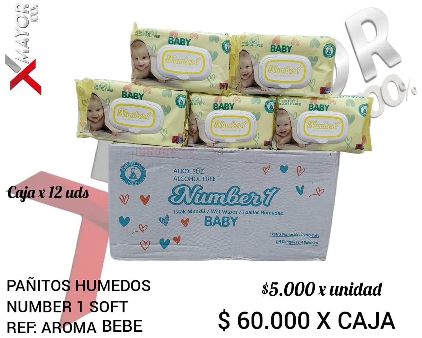 Pañitos Humedos Number 1 Aroma Bebe SOFT