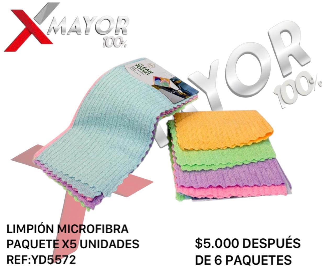 Limpion Micro Fibra Paquete X5