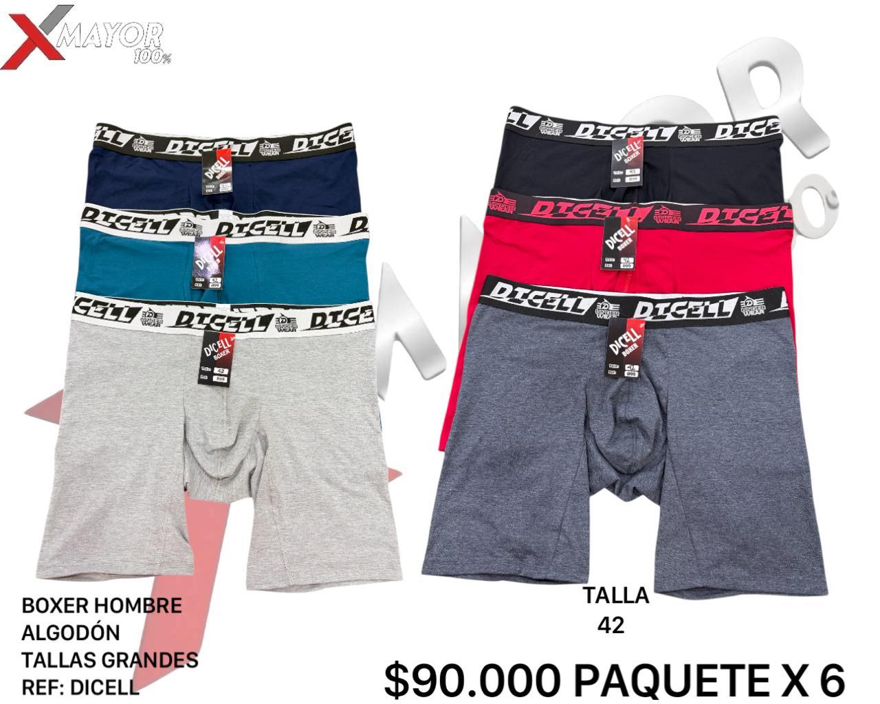 Boxer Algodon Talla 42 DICELL