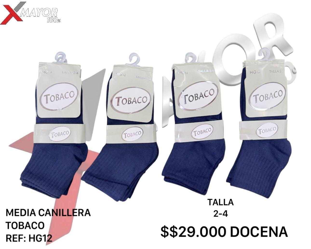 Media Canillera Azul Talla 2-4 TOBACO