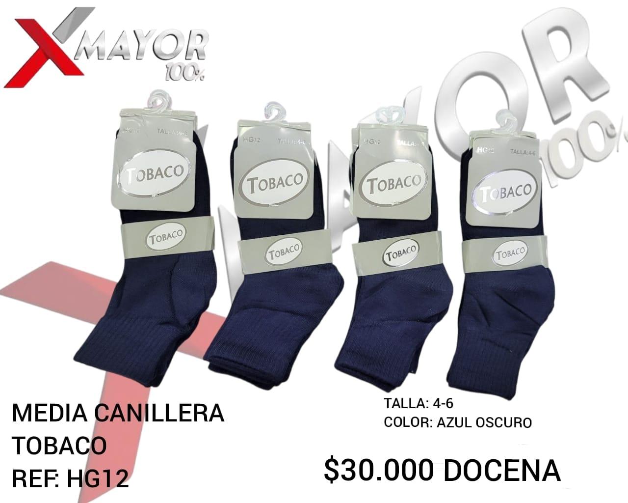 Media Canillera Azul Talla 4-6 TOBACO