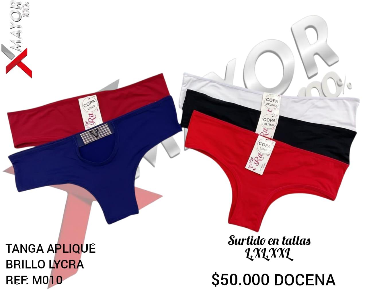 Tanga  Aplique Brillo Lycra
