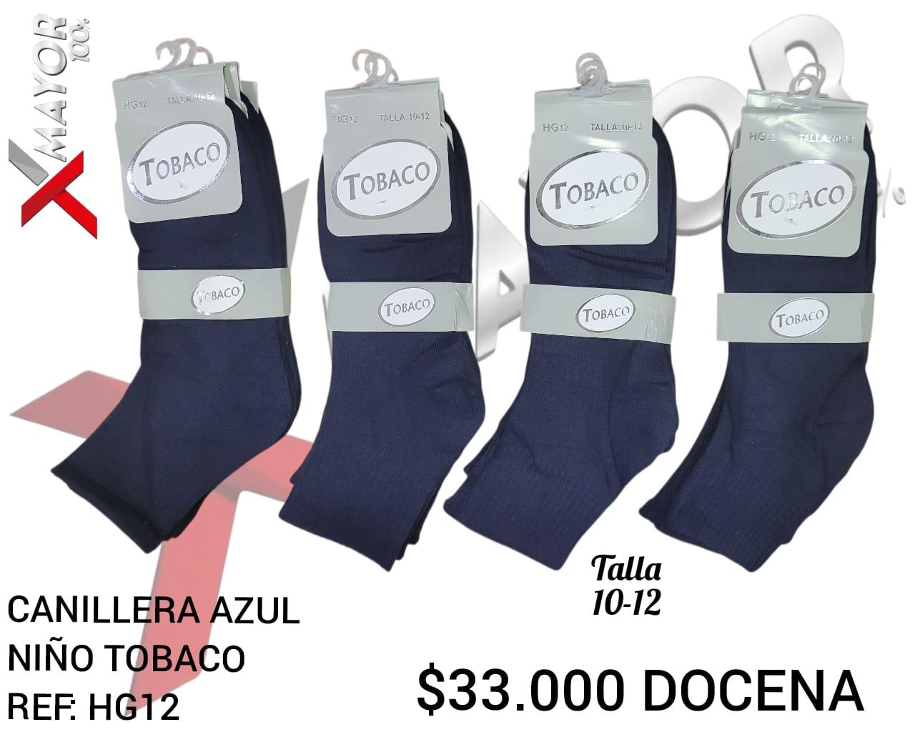 Media Canillera Azul Talla 10-12 TOBACO