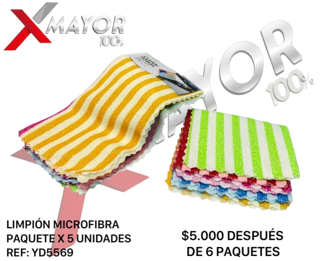 Limpion Paquete X5 Micro Fibra