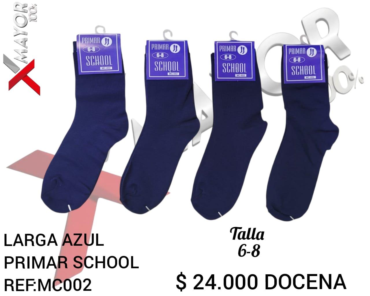 Media Larga Azul Talla 6-8 PRIMAR SCHOOL