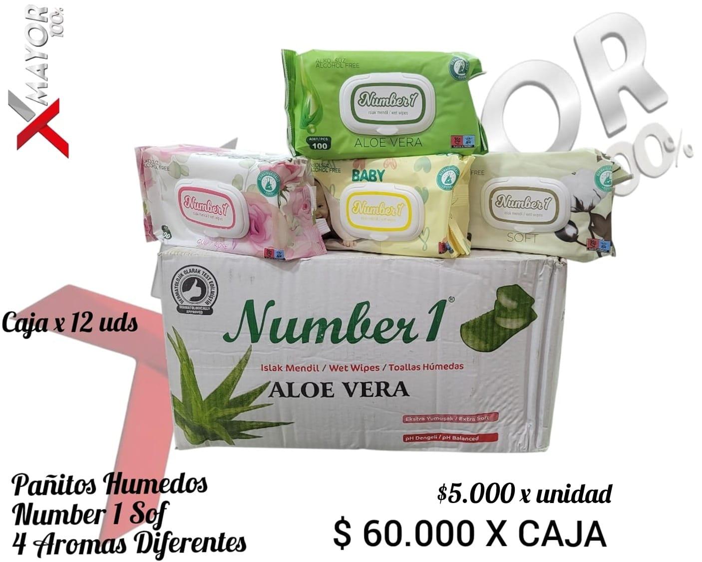 Pañitos Humedos Number 1 4 Aromas SOFT