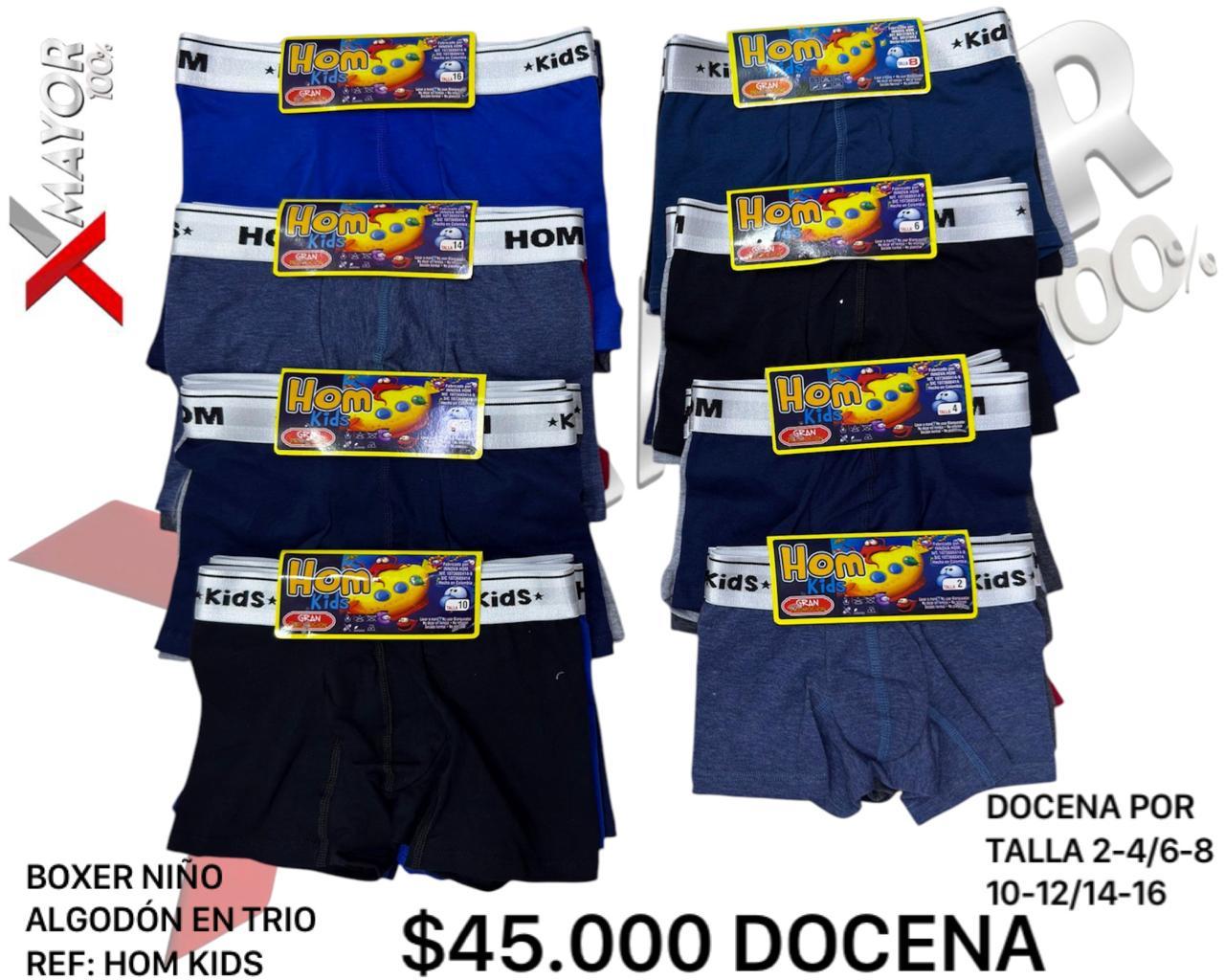 Boxer Algodon X3 HOM KIDS