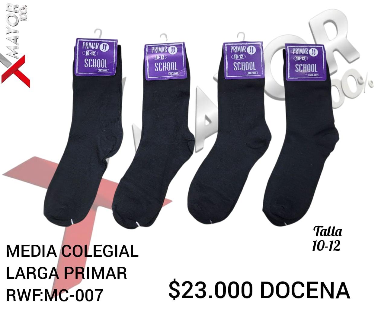 Media Larga Negra Talla 10-12 PRIMAR SCHOOL