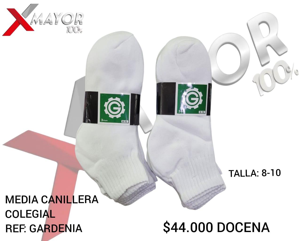 Media Canillera Blanca Talla 8-10 GARDENIA