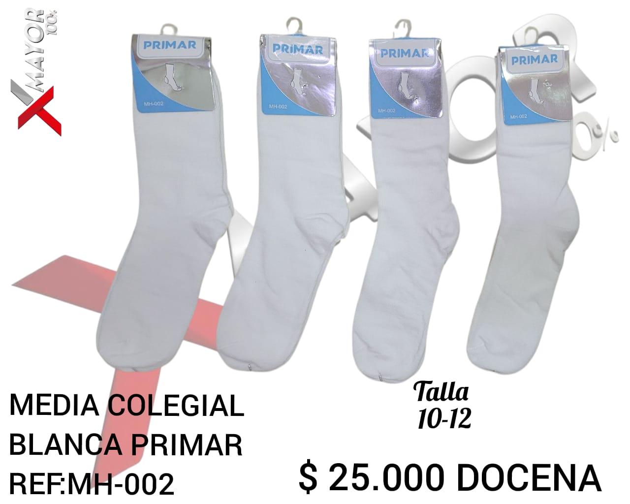Media Larga Blanca Talla 10-12 PRIMAR