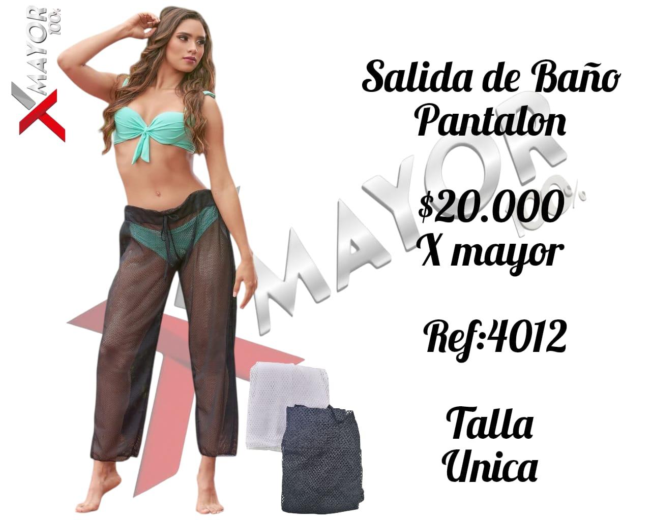 Salida De Baño Pantalon Ref 4012
