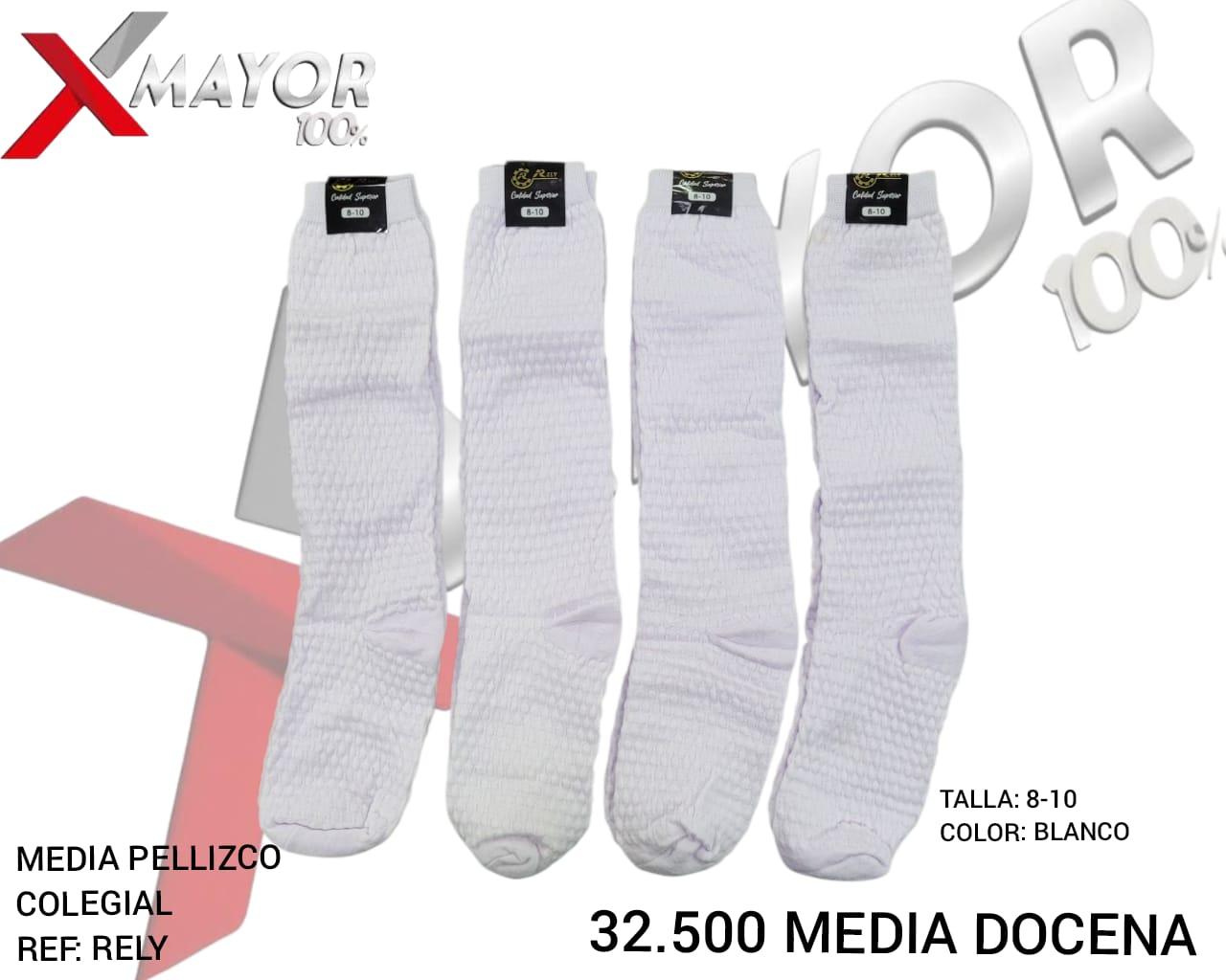 Media Pellizco Blanca Talla 8-10 RELY