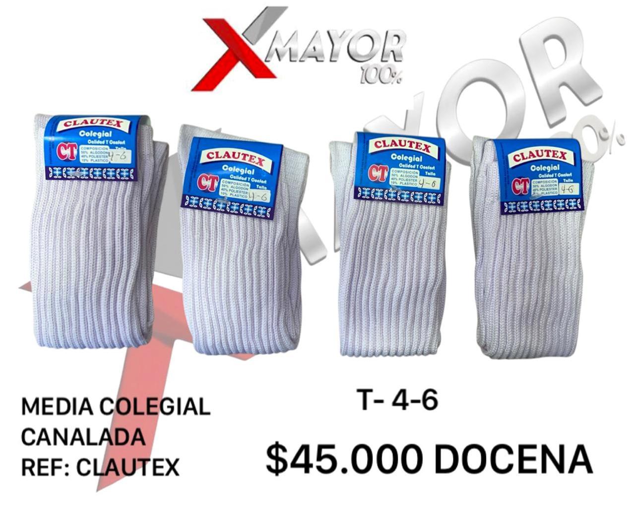 Media Acanalada Talla 4-6 CLAUTEX