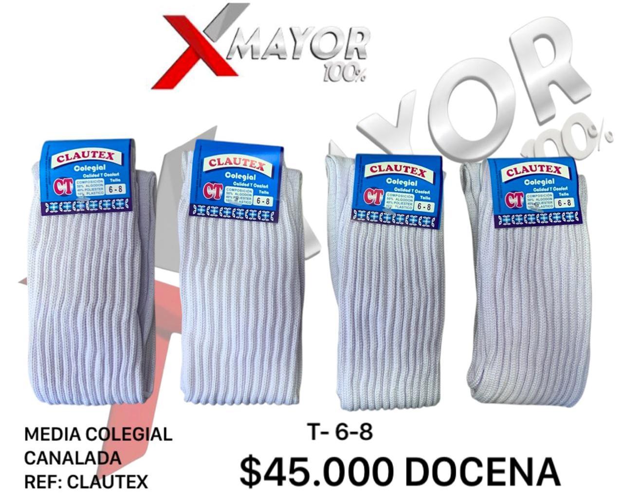 Media Acanalada Talla 6-8 CLAUTEX