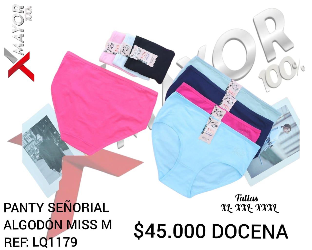 Panty Señorial Algodon Tallas Grandes MISS