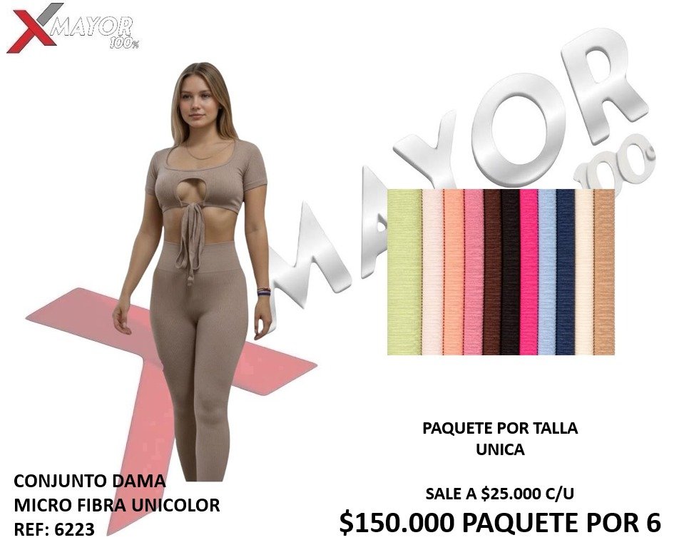 CONJUNTO DAMA MICRO FIBRA REF: 6223
